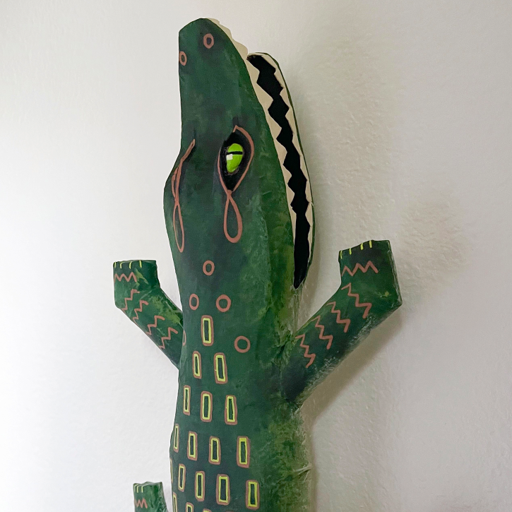 Paper Mache Alligator Detail
